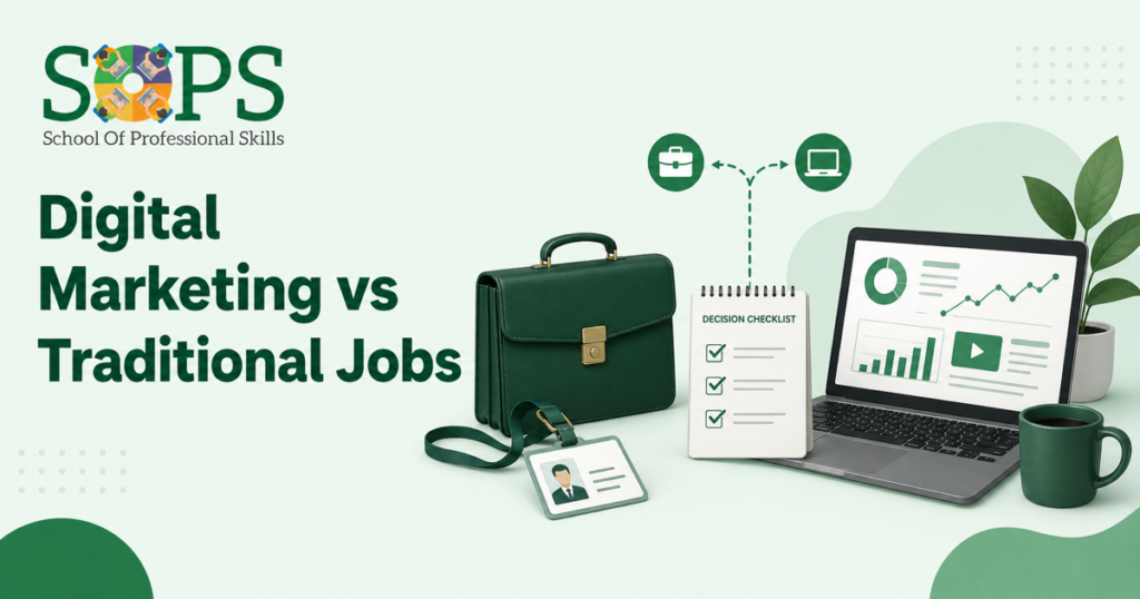 digital marketing vs traditional jobs