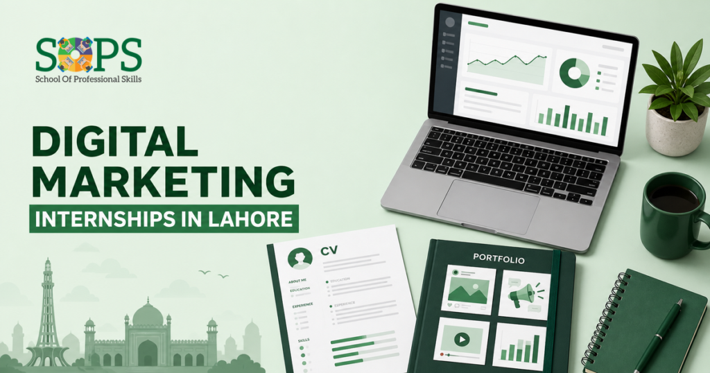 digital marketing internships in Lahore portfolio and CV preparation