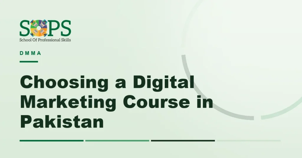 digital marketing course in pakistan - Flat illustration of a checklist beside a rising chart